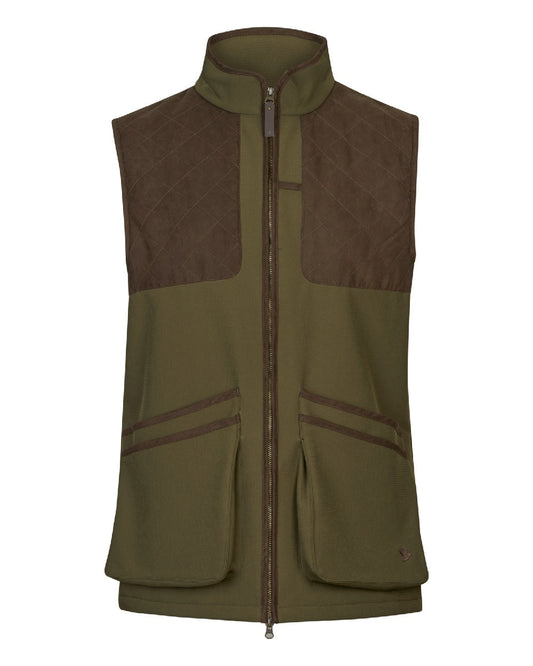 Light Pine Coloured Seeland Mens Wenlock Waistcoat on white background #colour_light-pine