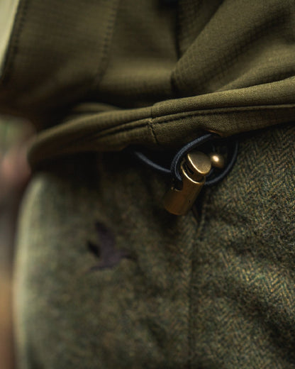 Light Pine Coloured Seeland Mens Wenlock Waistcoat on outdoor background #colour_light-pine