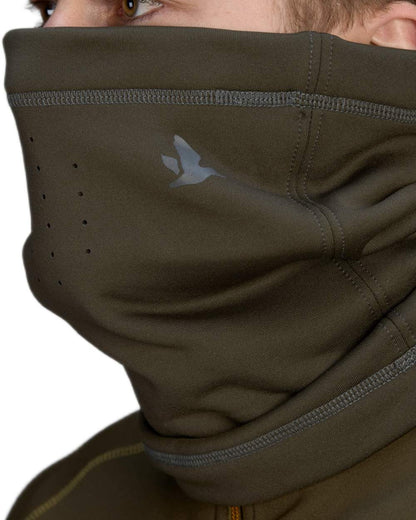 Pine Green Coloured Seeland Neck Gaiter on White background #colour_pine-green