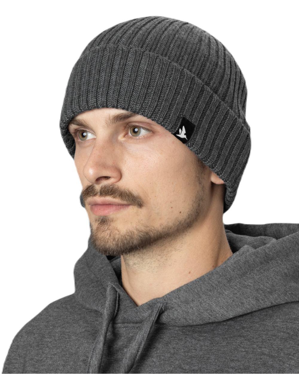 Grey Melange Coloured Seeland Norite Beanie on white background #colour_grey-melange