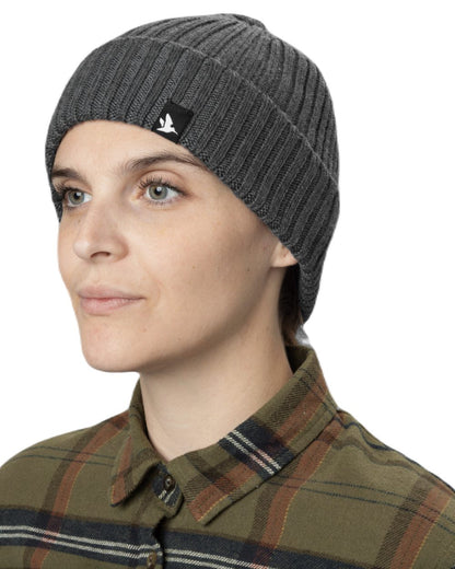 Grey Melange Coloured Seeland Norite Beanie on white background #colour_grey-melange