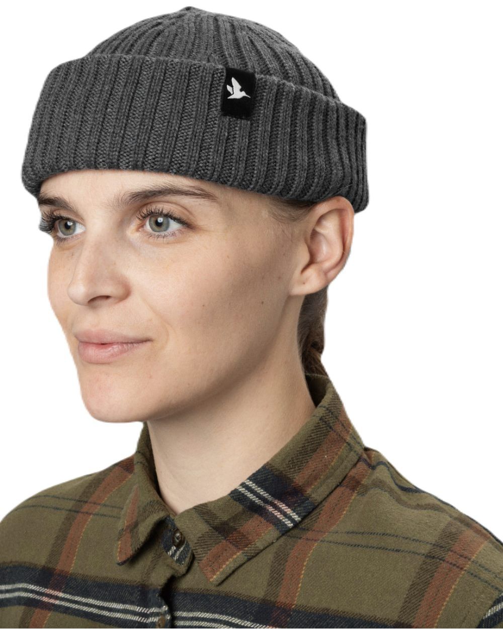 Grey Melange Coloured Seeland Norite Beanie on white background #colour_grey-melange