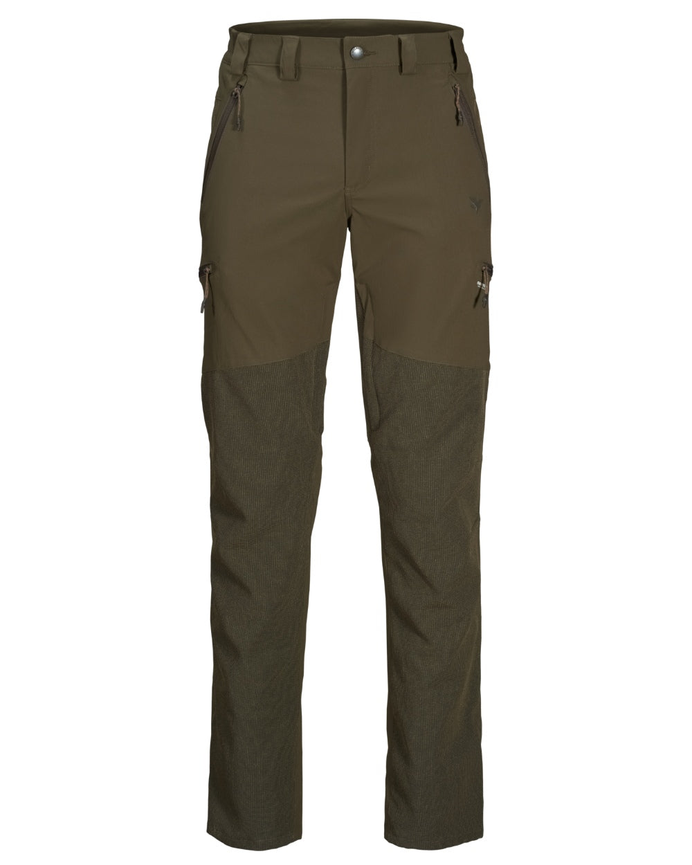 Pine Green Coloured Seeland Outdoor Membrane Trousers on White background #colour_pine-green