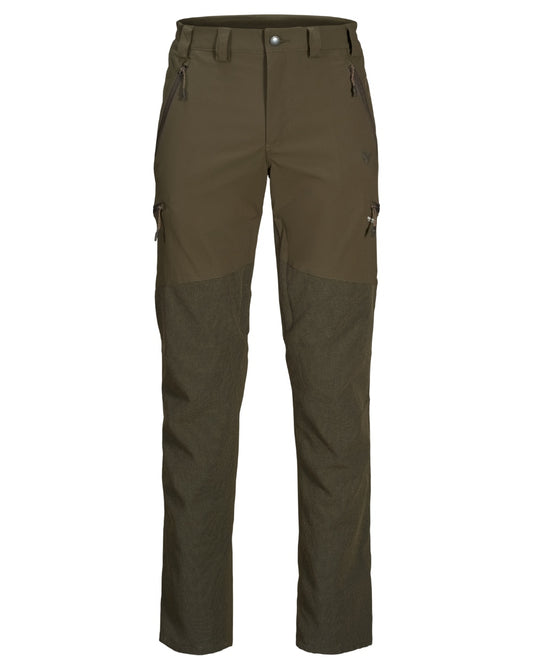 Pine Green Coloured Seeland Outdoor Membrane Trousers on White background #colour_pine-green
