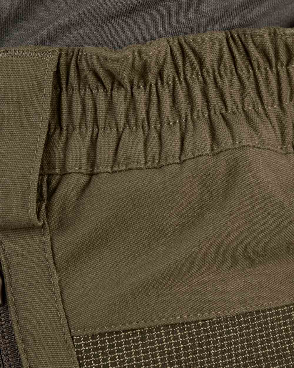 Pine Green Coloured Seeland Outdoor Membrane Trousers on White background #colour_pine-green