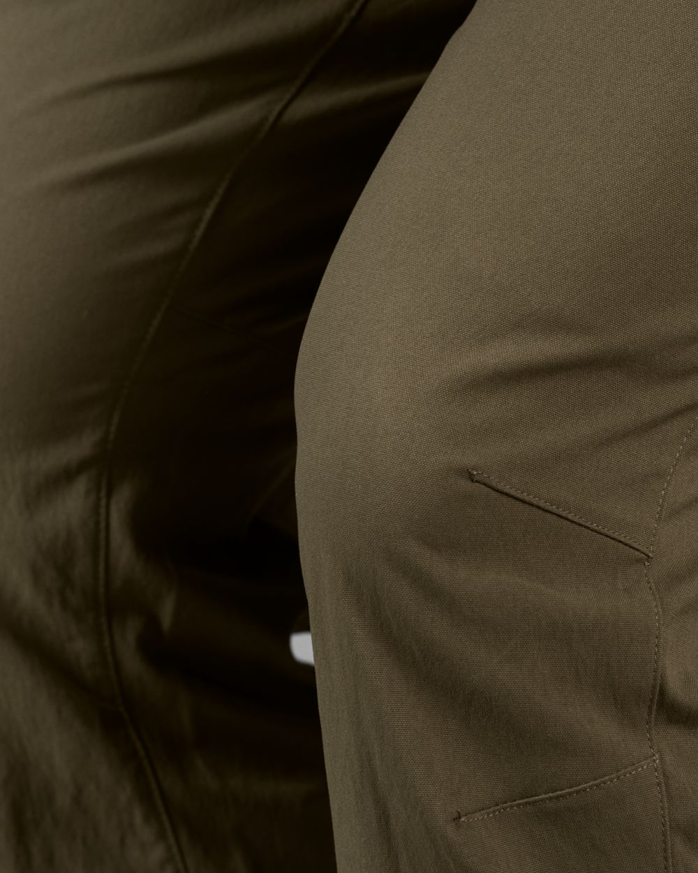 Pine Green Coloured Seeland Outdoor Stretch Trousers on White background #colour_pine-green