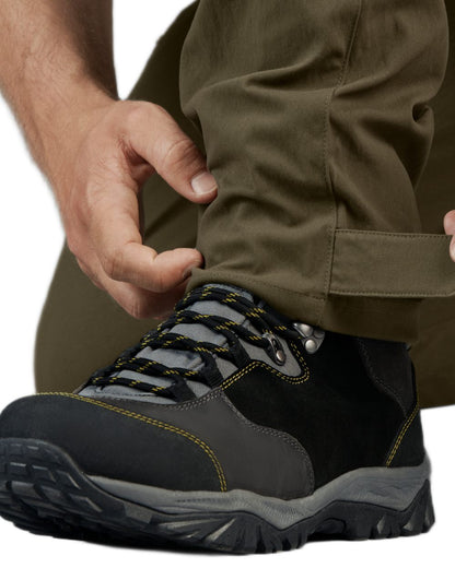 Pine Green Coloured Seeland Outdoor Stretch Trousers on White background #colour_pine-green