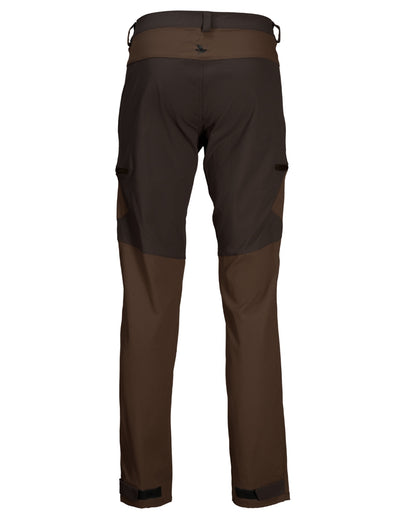 Pinecone Dark Brown Coloured Seeland Outdoor Stretch Trousers on White background #colour_pinecone-dark-brown