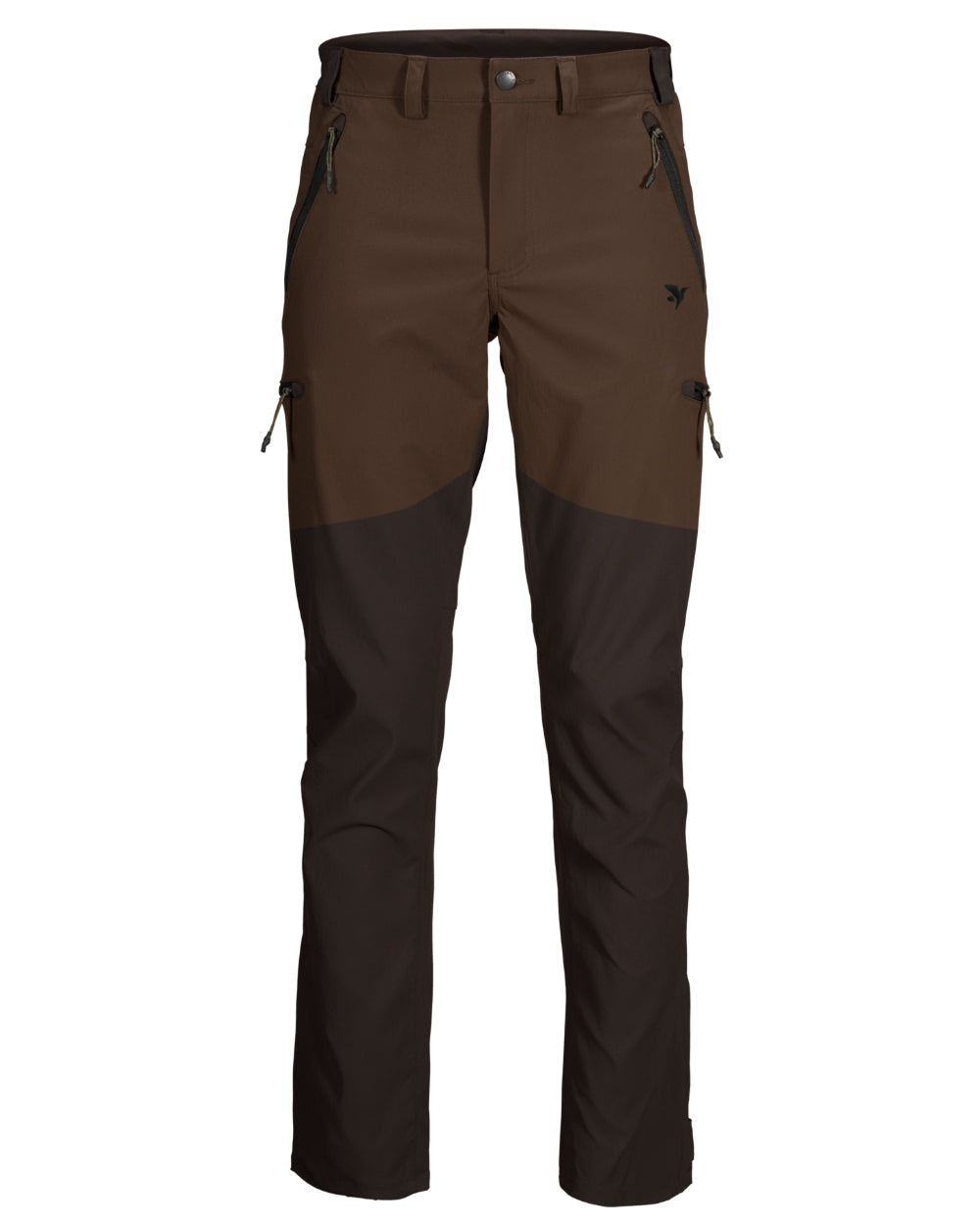 Pinecone Dark Brown Coloured Seeland Outdoor Stretch Trousers on White background #colour_pinecone-dark-brown