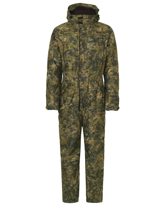 InVis Green Coloured Seeland Outthere Camo Onepiece on white background #colour_invis-green