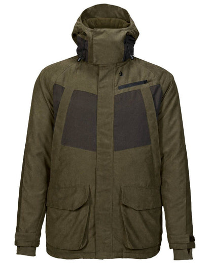 Grizzly Brown Coloured Seeland Polar Max Jacket on white background #colour_grizzly-brown