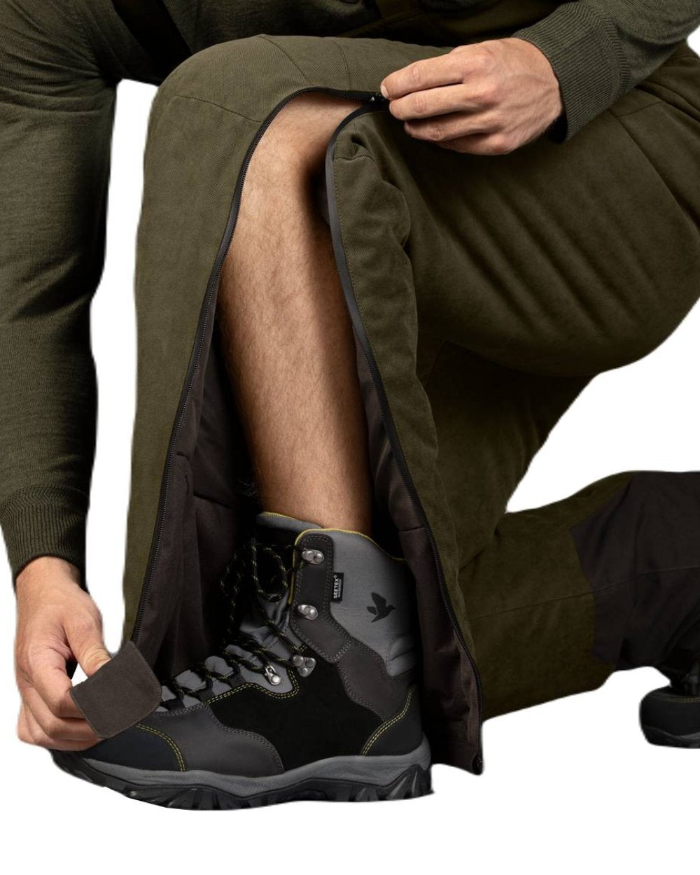 Grizzly Brown Coloured Seeland Polar Max Trousers on white background #colour_grizzly-brown