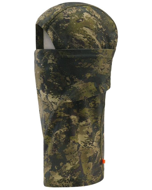InVis Green Coloured Seeland Scent Control Camo Balaclava on white background #colour_invis-green