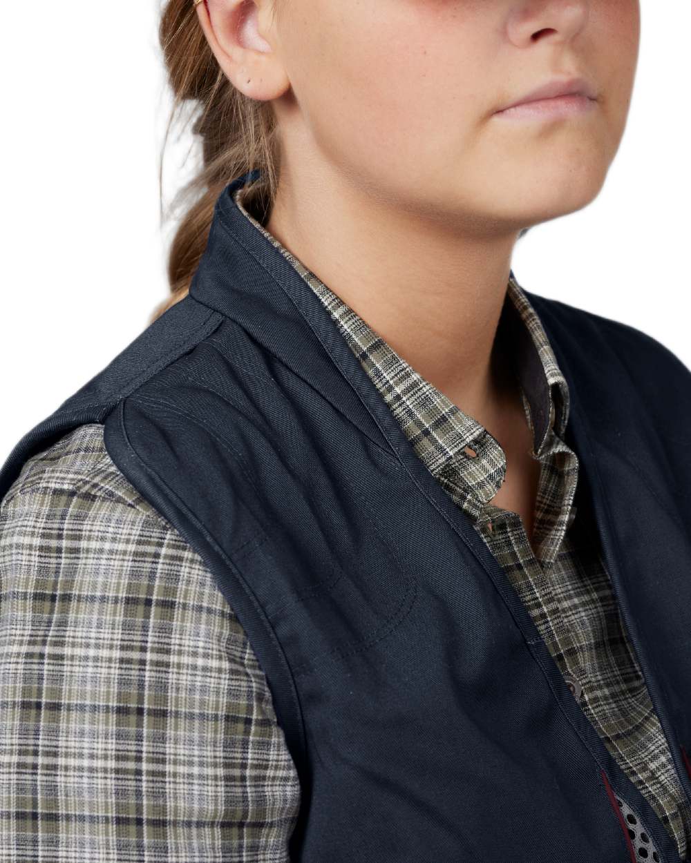 Classic Blue Coloured Seeland Skeet II Lady Waistcoat on White background #colour_classic-blue