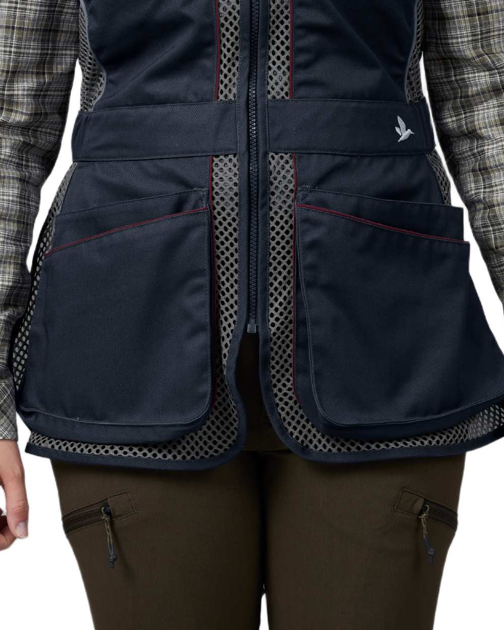 Classic Blue Coloured Seeland Skeet II Lady Waistcoat on White background #colour_classic-blue