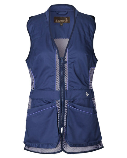 Patriot Blue Coloured Seeland Skeet II Lady Waistcoat on White background #colour_patriot-blue