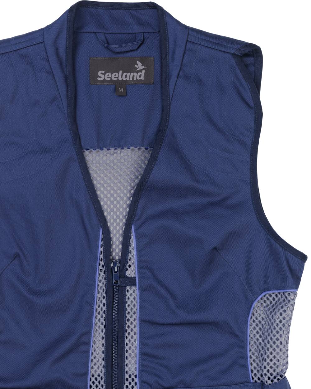 Patriot Blue Coloured Seeland Skeet II Lady Waistcoat on White background #colour_patriot-blue
