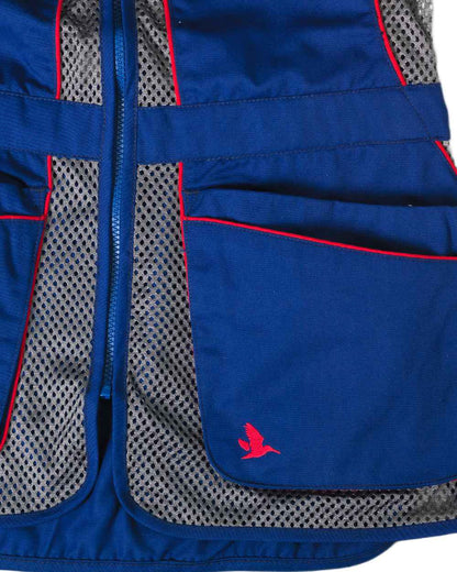 Sodalite Blue Coloured Seeland Skeet II Lady Waistcoat on White background #colour_sodalite-blue