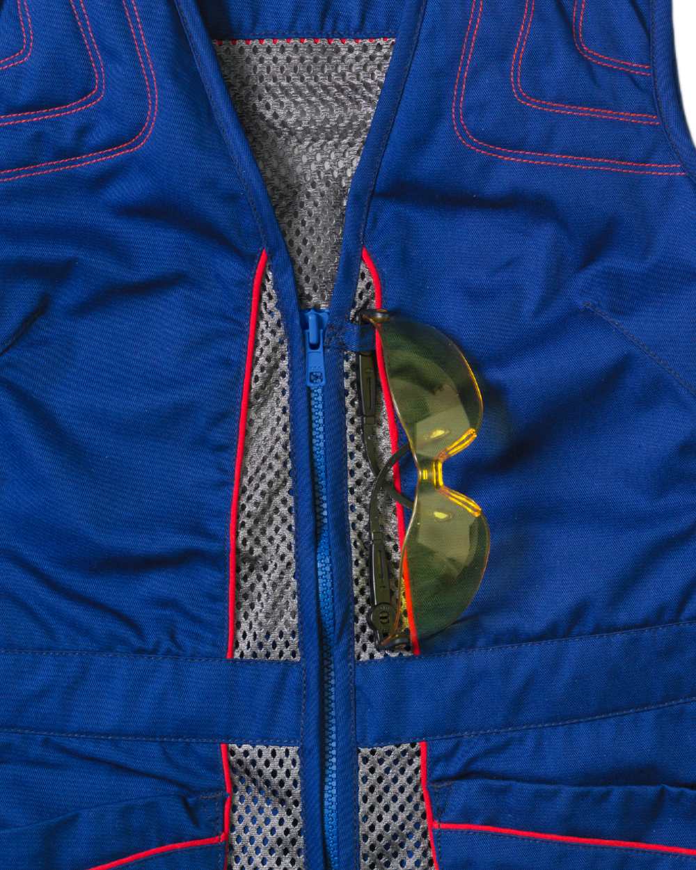 Sodalite Blue Coloured Seeland Skeet II Lady Waistcoat on White background #colour_sodalite-blue