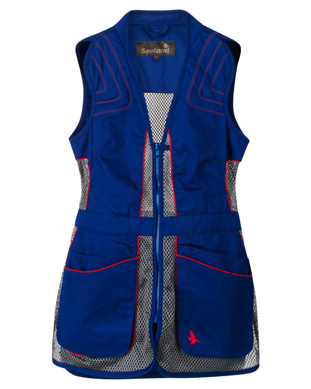 Sodalite Blue Coloured Seeland Skeet II Lady Waistcoat on White background #colour_sodalite-blue