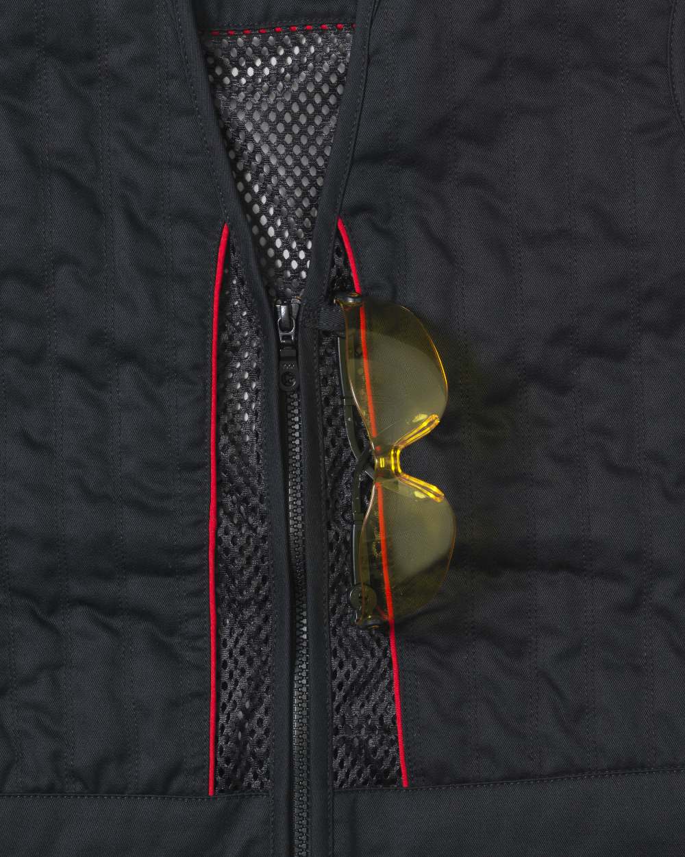 Black coloured Seeland Skeet II Waistcoat on white background #colour_black