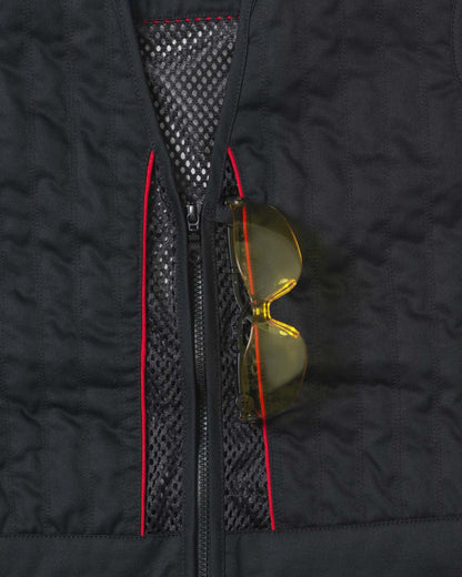 Black coloured Seeland Skeet II Waistcoat on white background #colour_black