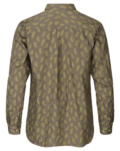 Olive Feather Coloured Seeland Skeet Lady Shirt on White background #colour_olive-feather