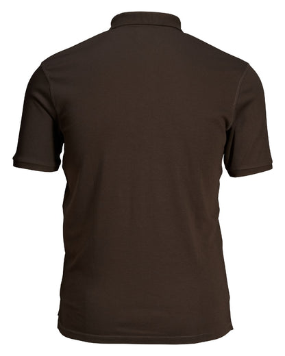 Brown Coloured Seeland Skeet Polo Shirt on White background #colour_brown
