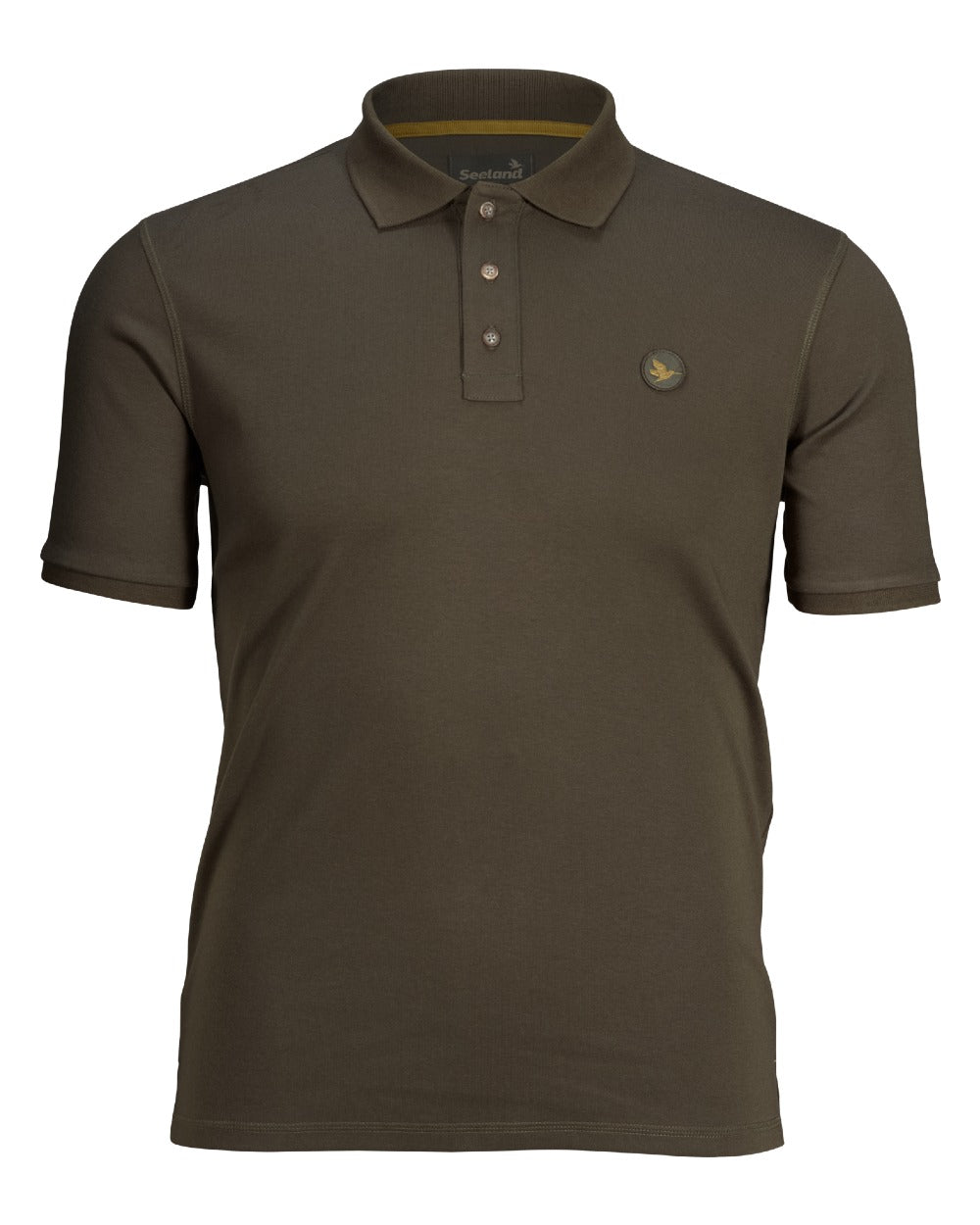 Green Coloured Seeland Skeet Polo Shirt on White background #colour_green