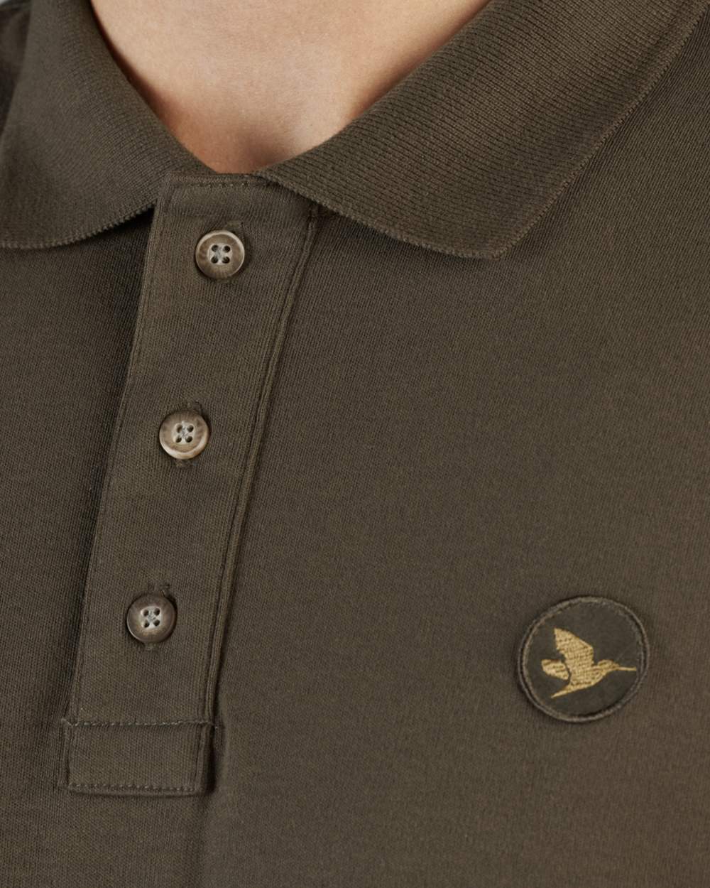 Green Coloured Seeland Skeet Polo Shirt on White background #colour_green