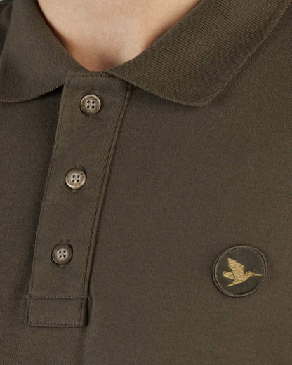 Green Coloured Seeland Skeet Polo Shirt on White background #colour_green
