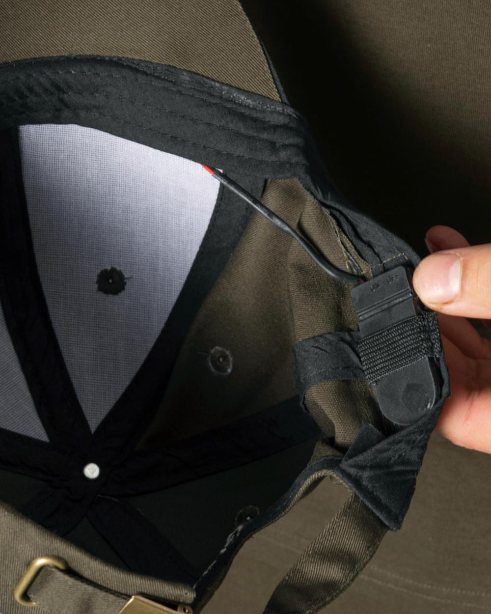 Pine Green Coloured Seeland Slate LED Cap on white background #colour_pine-green