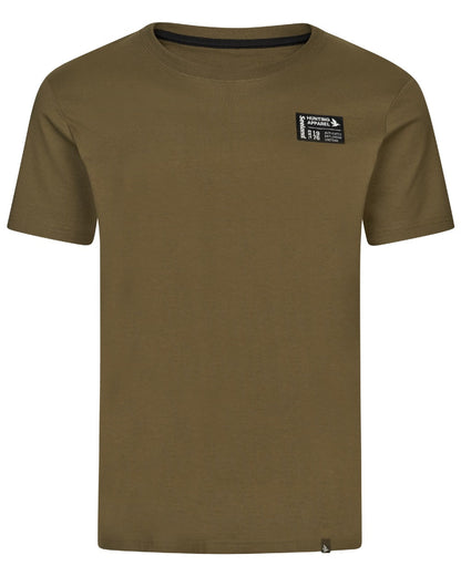 Military Olive Coloured Seeland Striker T-Shirt on white background #colour_military-olive