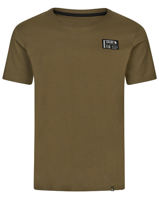 Military Olive Coloured Seeland Striker T-Shirt on white background #colour_military-olive