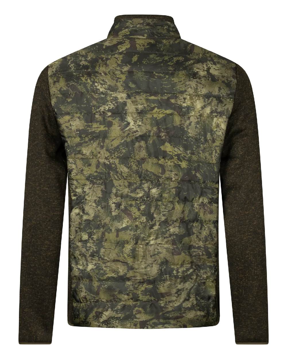 Camo Coloured Seeland Theo Hybrid Jacket on white background #colour_camo