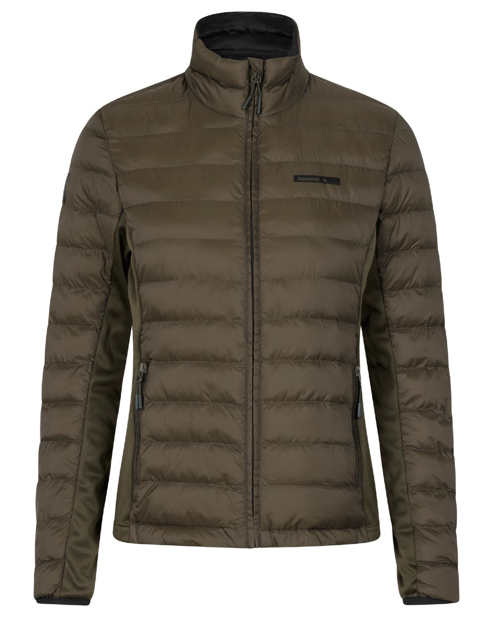 Pine Green Coloured Seeland Therma Jacket on white background #colour_light-pine