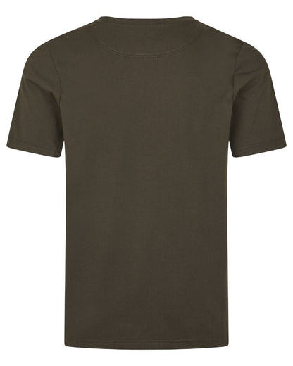 Pine Green Coloured Seeland Thermal T-Shirt on white background #colour_pine-green