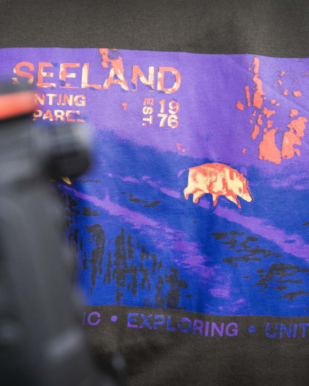 Pine Green Coloured Seeland Thermal T-Shirt on indoor background #colour_pine-green