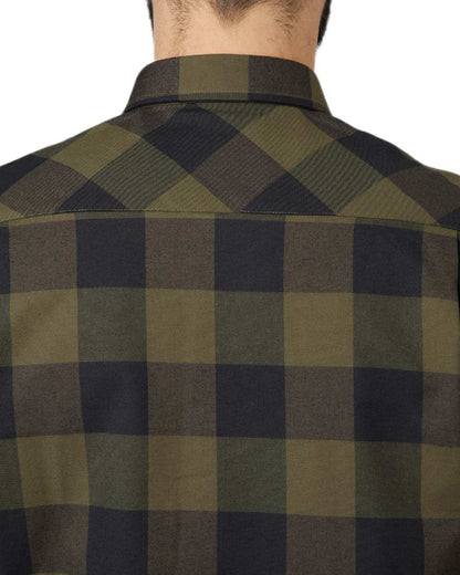 Green Check Coloured Seeland Toronto Shirt on White background #colour_green-check