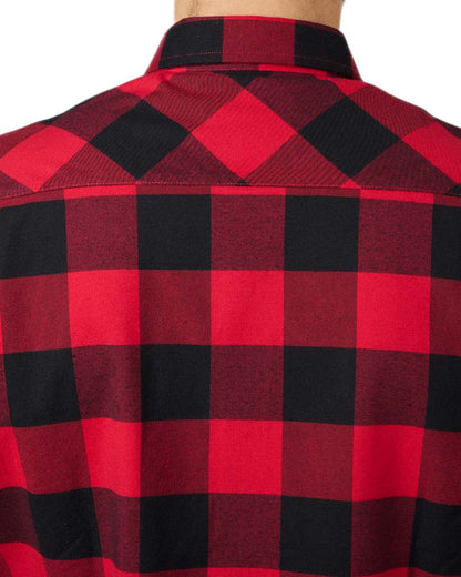 Red Check Coloured Seeland Toronto Shirt on White background #colour_red-check