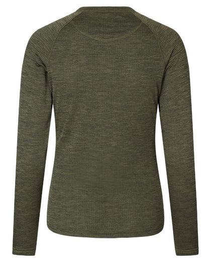 Pine Green Coloured Seeland Womens Active Long Sleeve T-Shirt on white background #colour_pine-green