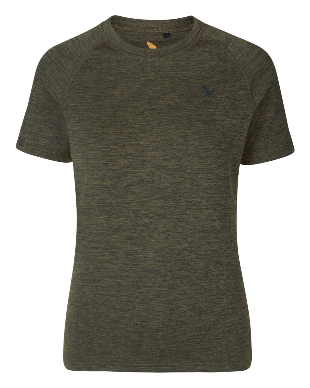 Pine Green Coloured Seeland Womens Active Short Sleeve T-Shirt on White background #colour_pine-green