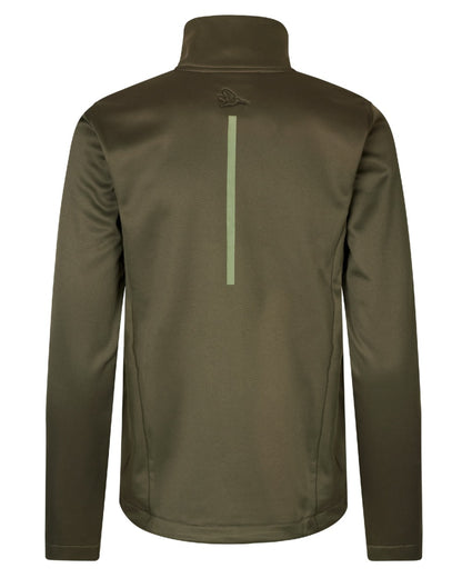 Pine Green Coloured Seeland Womens Emily Fleece on white background #colour_pine-green