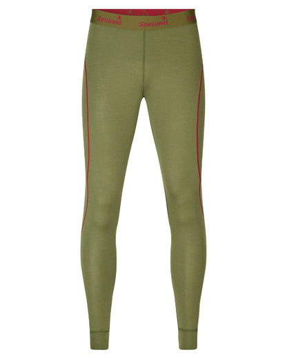 Capulet Olive Coloured Seeland Womens Hawker Base Layer on white background #colour_capulet-olive