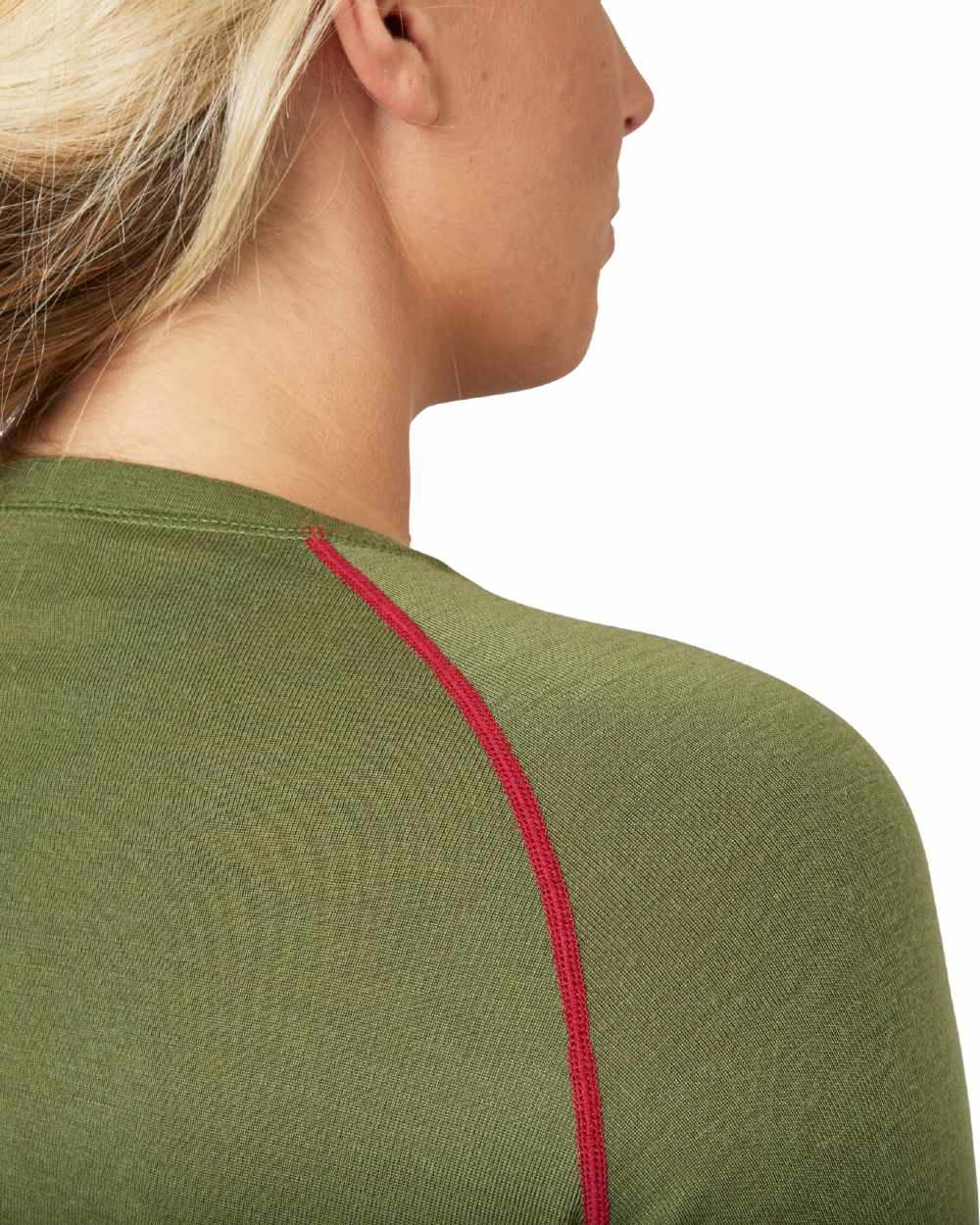 Capulet Olive Coloured Seeland Womens Hawker Base Layer on white background #colour_capulet-olive