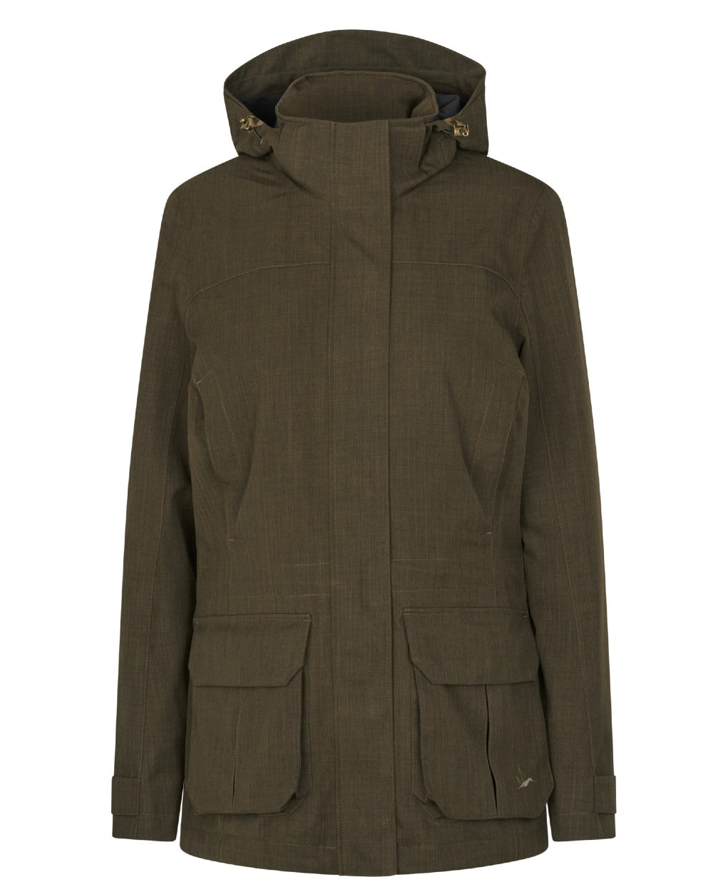 Light Pine Coloured Seeland Womens Highpoint Harriet Jacket on white background #colour_light-pine