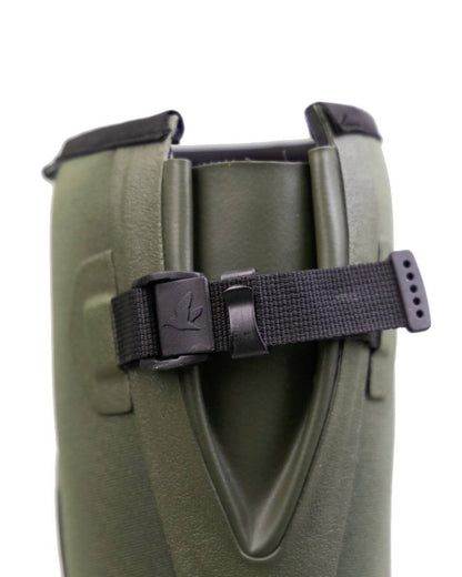 Pine Green Coloured Seeland Womens Hillside Flex Wellingtons on white background #colour_pine-green