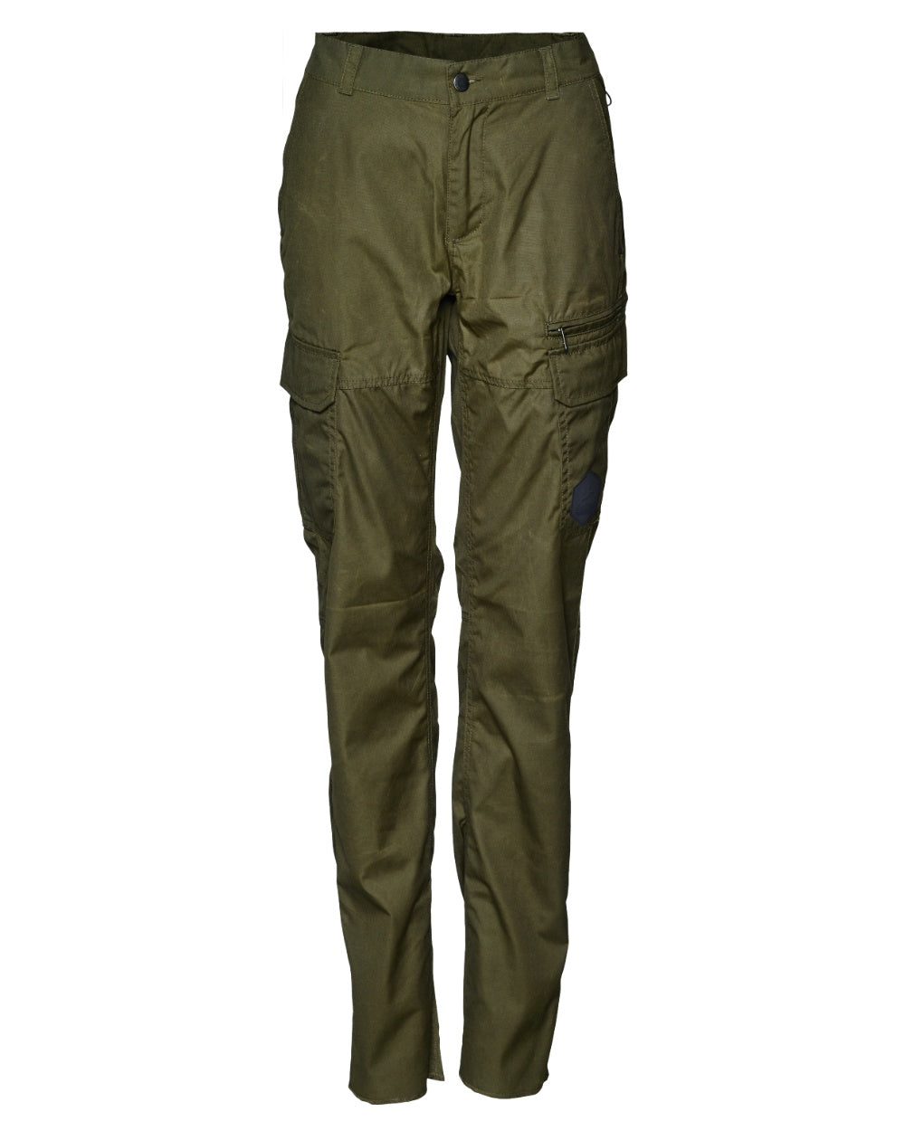 Pine Green Coloured Seeland Womens Key-Point Trousers on white background #colour_pine-green