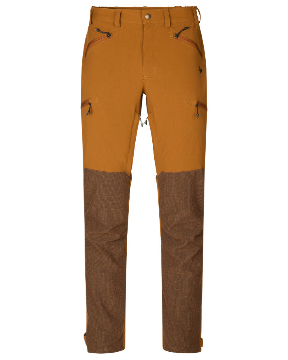 Burnt Clay coloured Seeland Womens Larch Membrane Trousers on White background #colour_burnt-clay