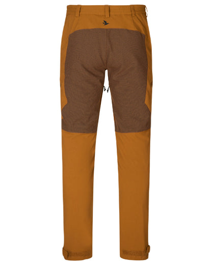 Burnt Clay coloured Seeland Womens Larch Membrane Trousers on White background #colour_burnt-clay